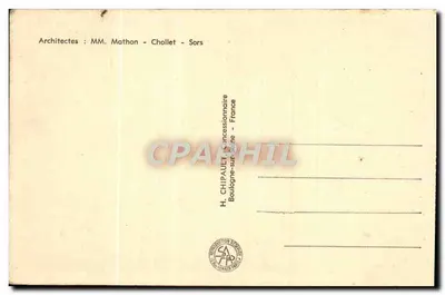 라디오관 — 파리 국제 박람회 1937 — H. Chipault, Boulogne-sur-Seine — 뒷면
