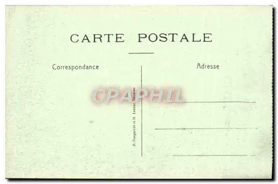 Pinon — Entrada do Castelo — Editor B. Nongarole e H. Lestret, Somain — Verso