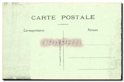 Pinon — O Castelo — Ruínas após guerra — B. Nougardé & H. Lestrat, Sèvres — Verso