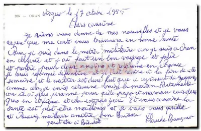 Oran — Lembrete de Oran — Editor desconhecido, n° 265 — Verso
