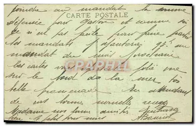 Dakar (Senegal) — Pałac Rządu i Szpital — Ogólna kolekcja A. O. F. Fortier, Dakar — Rewers