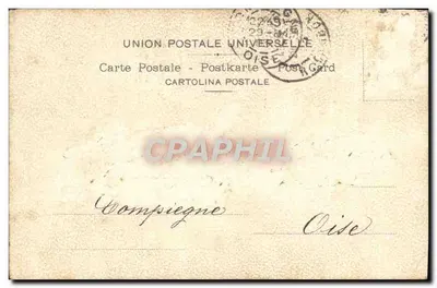 Wenecja - Rio Santa Sofia — Pamiątka z 31 sierpnia 1902 — Uniwersalna Poczta Międzynarodowa — Rewers
