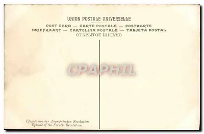 Przysięga na Sali Gier — Muzeum w Paryżu — Coudier, nr 262 LL — Rewers