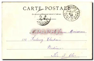 Os Arredores de Paris - A Roche qui Pleure, Floresta de Fontainebleau — Verso