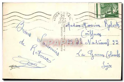 Most wiszący — Avignon — La Cigogne, n°5107 — Rewers