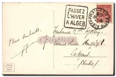 Modlitwa w Pustkowiu — Wydawnictwo L. & Y. Alger, n° 1120 — Rewers