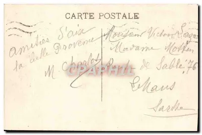 Aix-en-Provence — A Fonte de Água Quente — Ed. Papeterie Bouis — Verso