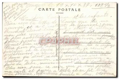 Angers - O Castelo - As Ditchas - O Ponte-Levis - O « Bout du Monde » — P.C. n°14 — Verso