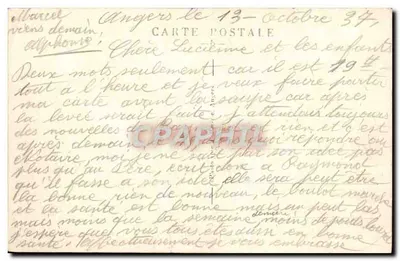 Angers — Statua Króla Renégo i Zamek — P.C. n°24 — Rewers