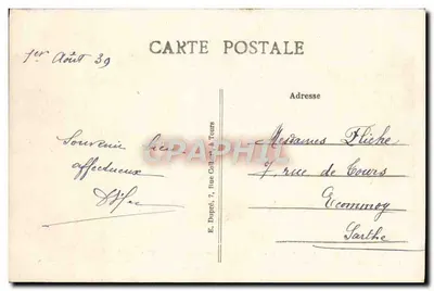 Amboise — O Castelo (Monumento Histórico do Século XV) — A.P. — Verso