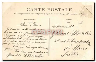 Angers - El Castillo, lado norte — R. Rivière, foto, Angers, n°10 — Reverso