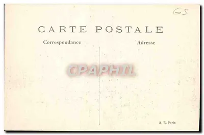 Arras — Widok placu Gare po bombardowaniach — A. R. — Rewers