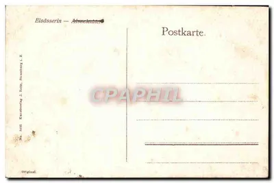 Kobieta z Alsacji — tradycyjny strój — Kunstverlag J. Beltz, Strasbourg — Rewers