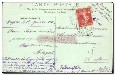Angers — O Museu — Galeria David d'Angers — LL. — Verso