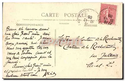 Angers — Mały Zamek Duków Anjou i Kaplica — A.C. 29 — Rewers