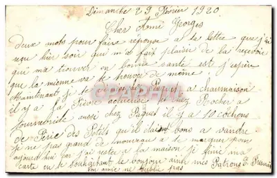 Os dias passam, a amizade permanece — decoração floral — editor C. L. 3026-C — Verso