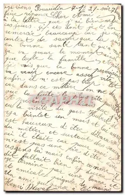 Paisagem fluvial com flores — texto impresso 'On n'oublie pas tes bonheurs effeuillés!' — editor não identificado, n° de série 1044 — Verso