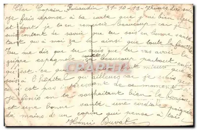 Bouquet de roses et de pivoines — composition florale en pot — éditeur Mesang 82 — Verso