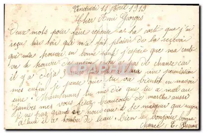 Bouquet de lilas et de marguerite — REX 936 — Verso