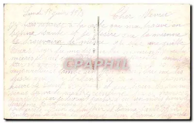 Casal dançando — cena interior com paisagem — Mimosa 459 — Verso
