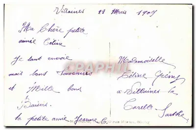 Het Kusje — De Gelukkige Poort — M. Bug, n°896 — Achterkant