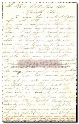 Młody mężczyzna piszący — Paryż — wydawca Léo, n° 5265 — Rewers