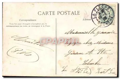 Camordrat-lès-Lézignan — Cena de rio com duas pessoas — E. L. D. — Verso