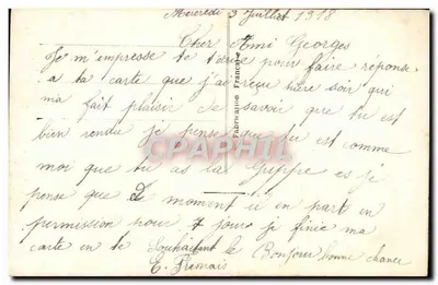 Trzy ptaki na gałęzi — wiosenny krajobraz z kwiatami — Novelly, n° 573 — Rewers