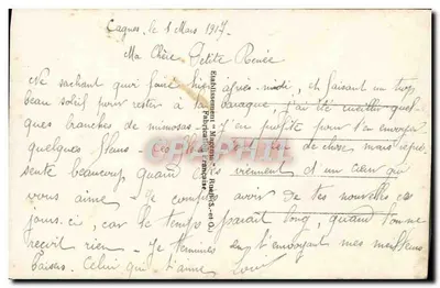 Casal amoroso — cena idílica com pombos — editor Gloria, n° 22815 — Verso