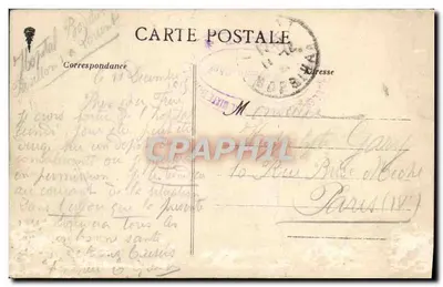 Hotel Pocztowy, Telegraficzny i Telefoniczny — Lorient — Arlaud-Nozais, Nantes — Rewers