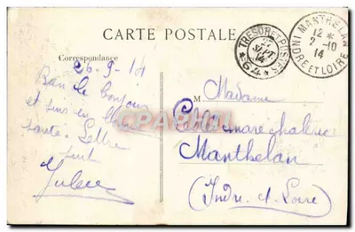 Chalons-sur-Marne — La Roque et les Allées — Wyd. Renaudot, Châlons-sur-Marne, nr 26 — Rewers