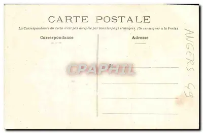 Wnętrze katedry w Angers — chórz i gotycki ołtarz — Georges Le Maître, 1908 — Rewers