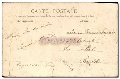 Souvenir d'Angers — F. Du Vivier, Angers — Déposé — Rewers