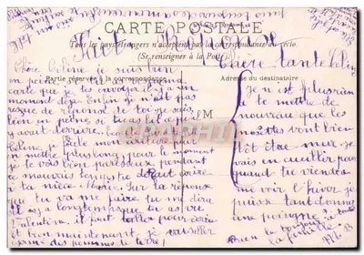 Miłość i kwiaty — scena z pary z koroną kwiatów — CIRCÉ nr 5099 — Rewers