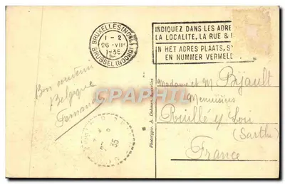 Antwerpen — Fonte de Brabo — Gilbert, n°15 — Verso