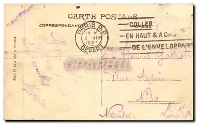 Antwerpen — Widok lotniczy portu — Gibert, n°27 — Rewers