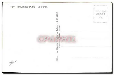 La Cigogne — Widok na Doron — Wydawnictwo Brides-les-Bains — Rewers