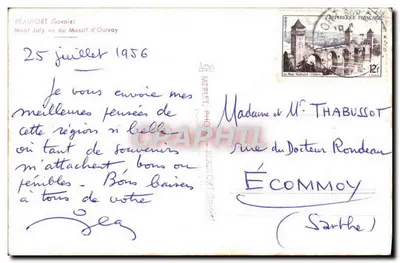 Mont Joly — widok na masiv Outray — Beauport, Savoie — Rewers