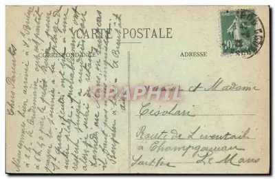 Camaret - Le Scogliere della Punta di Pen Hir — Coll. E. Hamon, S.B. — Verso