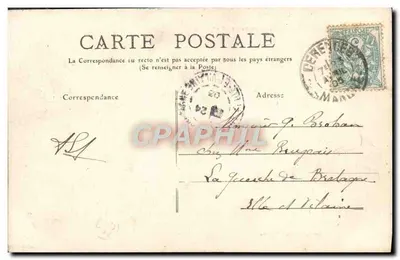 Coutances — Pałac Sądowy zbudowany w 1730 — Enault, wydawca, Coutances — Rewers