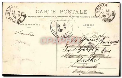 CROIX-de-VIE - Barque da Pesca in Mare - Edizione della Gullièraine Boustain, n° 93 — Verso