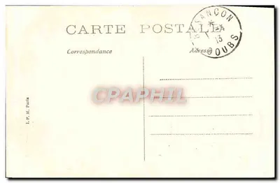 Besançon — Ciemna Brama, ruiny rzymskiego łuku triumfalnego zbudowanego w dawnym Vesontio — L.P. M. Parla — Rewers