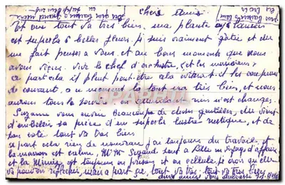 Bretania — scena plażowa z dwoma postaciami — wydawca nie widoczny — Rewers
