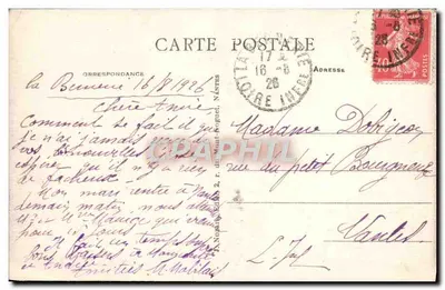 La Bernerie (Loire-Inf.) — Rocha curiosa perfurada com 2 arcos (lado da Biriruchère) — Editor não identificado, n° 15 — Verso