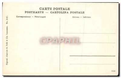 Cão do Grande Saint-Bernard — edição A. Trib & Cie, n° 2482 — Verso
