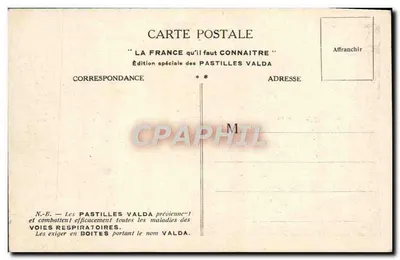 Notre-Dame w Paryżu — Widok na chórstwo katedry — Wydanie specjalne Pastilles Valda — Rewers