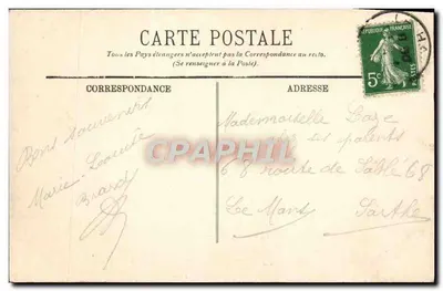 Le Havre — O Titan, rebocador da C.G.T. — LL. n°638 — Verso