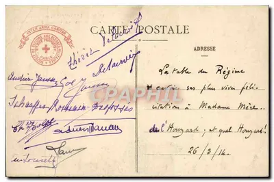 Mont des Oiseaux, blisko Hyères — Towarzystwo Pomocy Rannym Wojskowym — nr 26 — Rewers