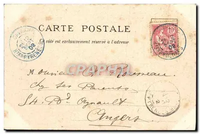 Bordeaux — Pomnik Girondynów — J.H.B. Ed. Bx — Rewers