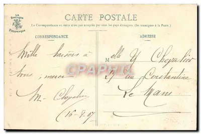 Mały Breton z Fowesnant — kolekcja A. Warren, St-Brioue — nr 1035 — Rewers